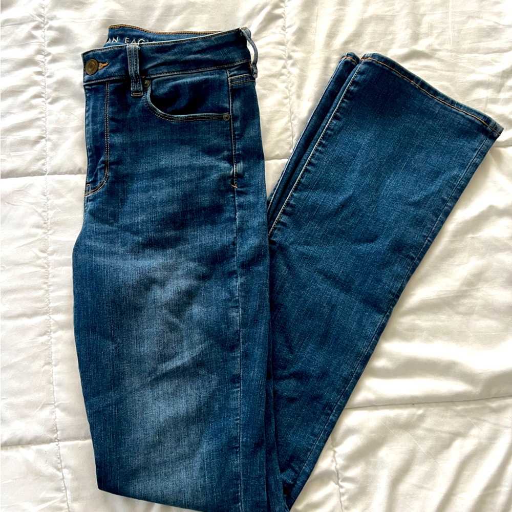 American Eagle Skinny Kick Jeans Size 10 Xtra Long